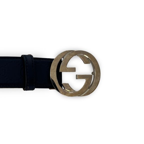 Unisex Gucci Belt w/Interlocking G\'s Size 85 main image 5